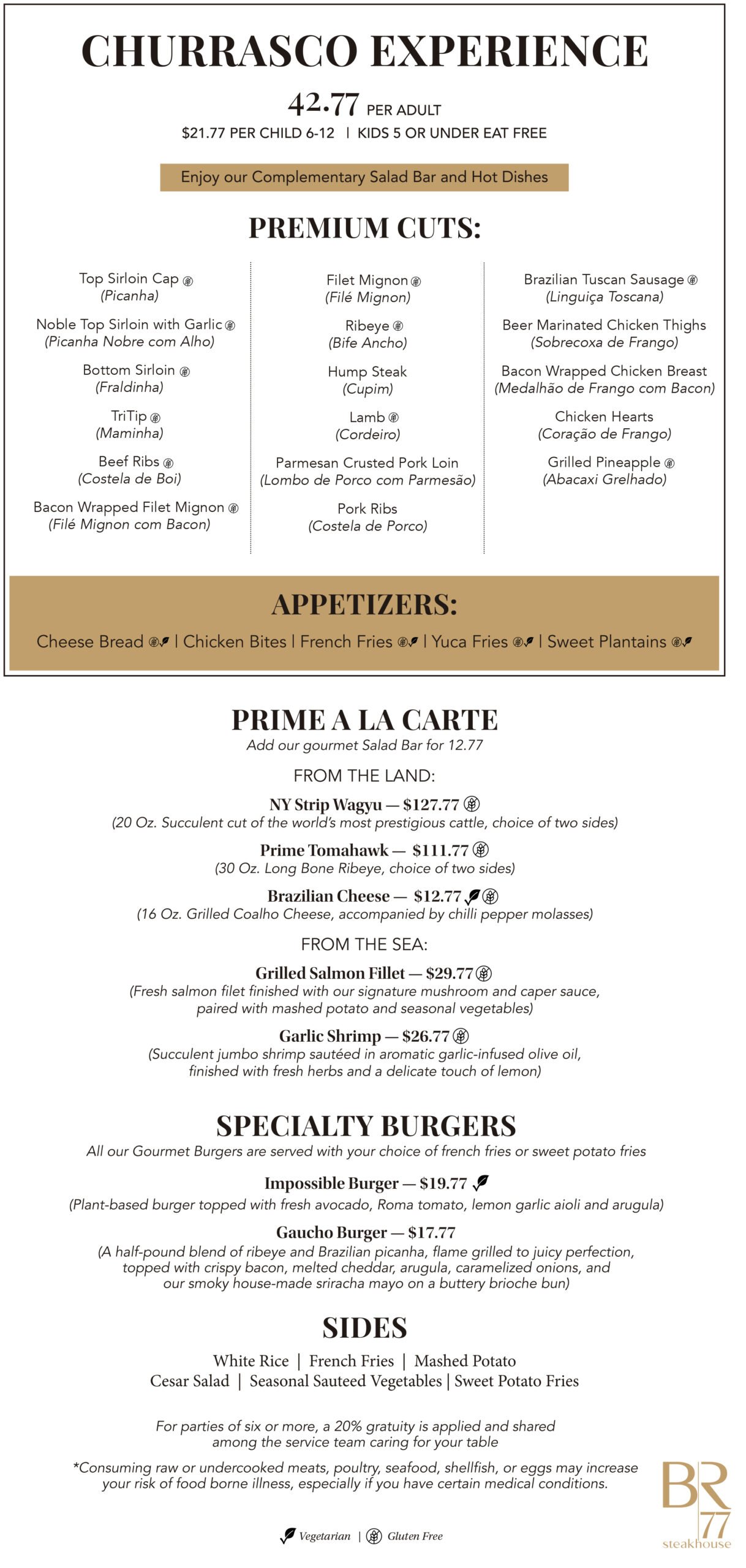 Best Steakhouse Kissimmee 3 Menu 1 Scaled