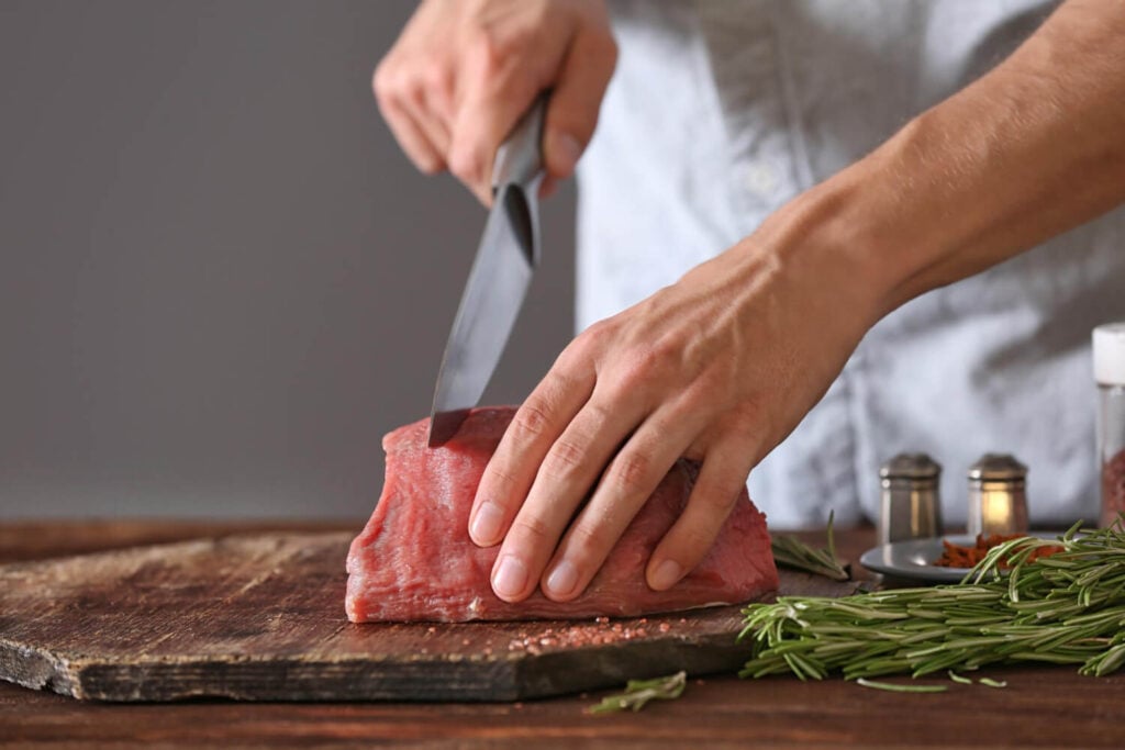 Sharp Knives In Steakhouse